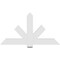 Ekena Millwork Kennewick Architectural Grade PVC Gable Bracket, 60"W x 32 1/2"H x 2"D x 6"F, 13/12 Pitch GBP060X33X0206KEN00 - alternate 3